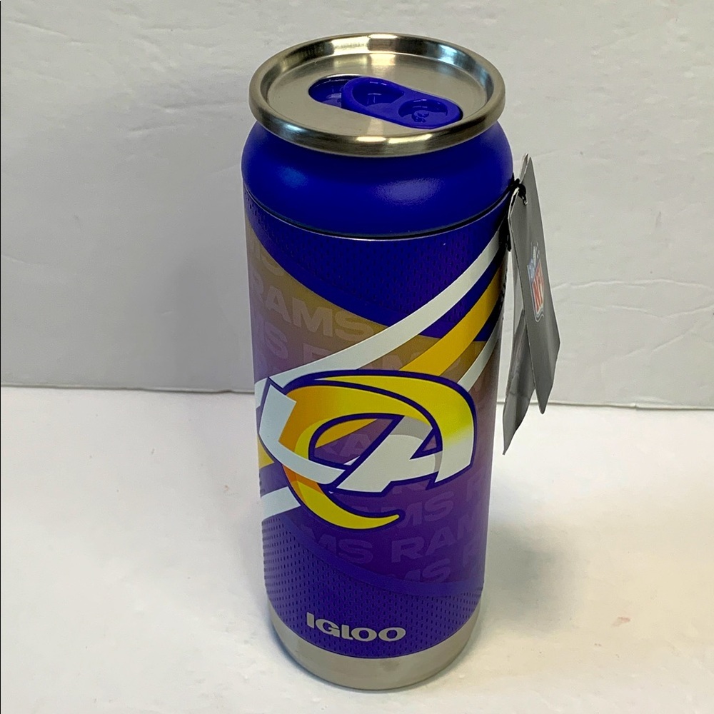 Los Angeles Rams 16 oz Tumbler Insulated Can Stainless Steel 16 Oz NWT
